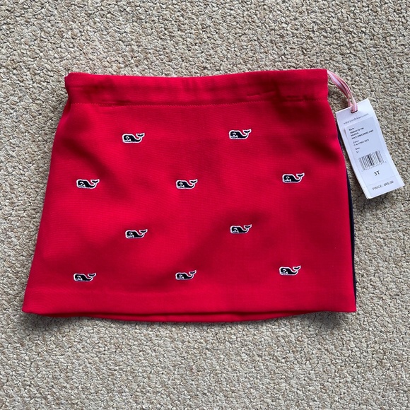 Vineyard Vines Other - NWT GIRLS Vineyard Vines Bright Red Embroidered Skirt Size 3T